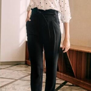 Sezane black Austin Trousers